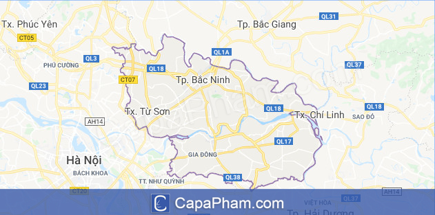 Danh sách các Huyện của Bắc Ninh