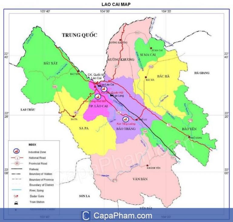 Danh sách các Huyện của Lào Cai