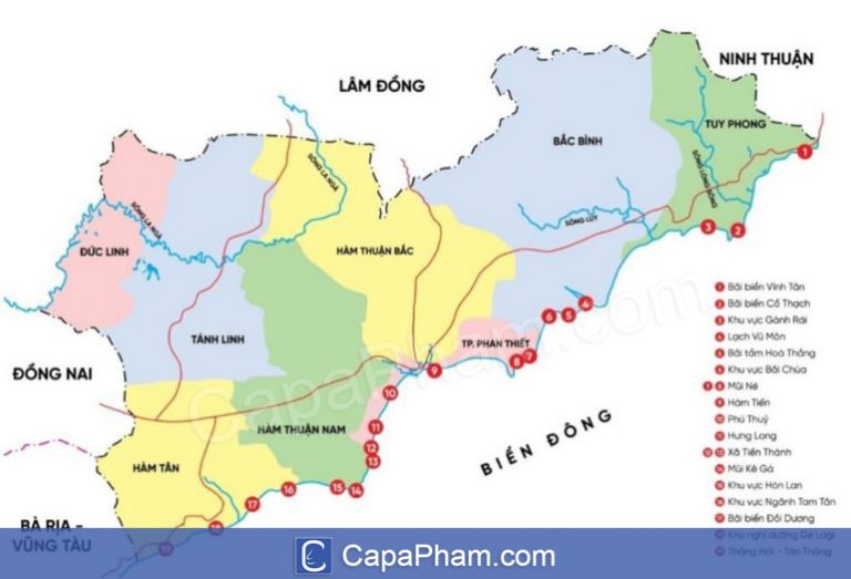Danh sách các Huyện của Ninh Thuận