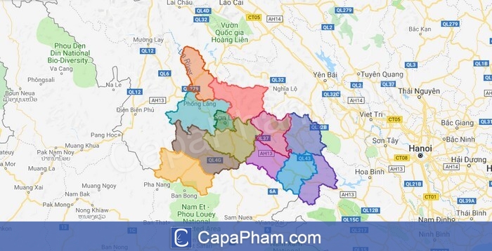 Danh sách các Huyện của Sơn La