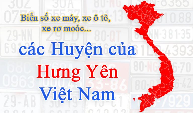 Biển số xe của các huyện Hưng Yên