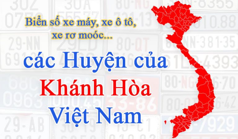 Biển số xe của các huyện Khánh Hòa